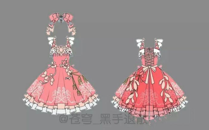 当中国风邂逅洋装洛丽塔【服装设计|第一弹 - 发