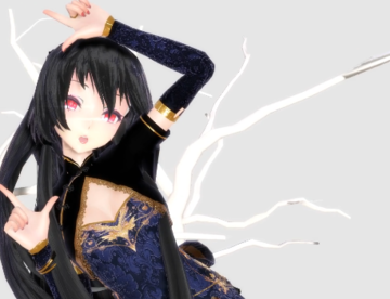 【MMD】撩人的黑发红眸的双胞胎姐妹花