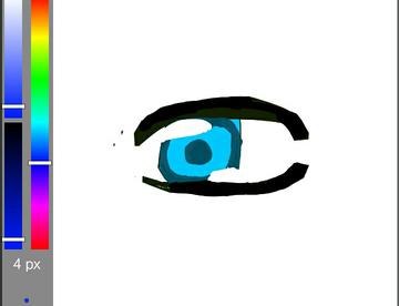 画了一下小黑子的眼睛哦