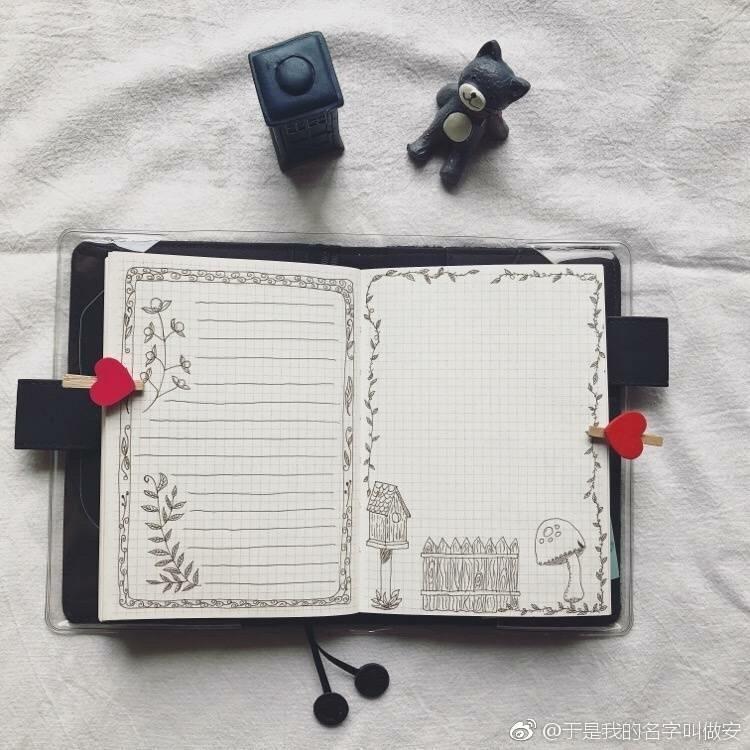 【唯美简单的日记排版和手抄报】也可用于黑板报排版