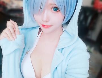 【cos试妆】从零开始的异世界生活 蕾姆猫耳睡衣