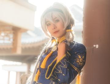 【场照】洛天依霁蓝釉cos