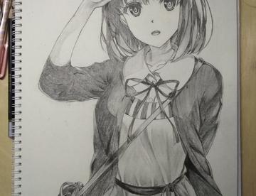 加藤惠素描