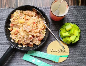 早餐打卡9|VG胶原蛋*+腊肠闷饭+蜜瓜