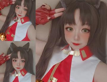 魔法少女远坂凛cos试妆