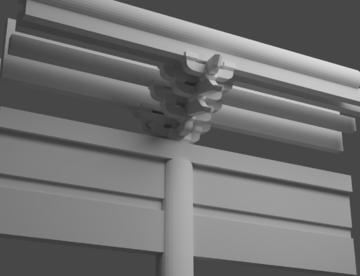 【模型】清建筑椽下模型