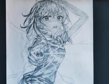 【手绘|炮姐】十二个小时的纯自动铅笔画！