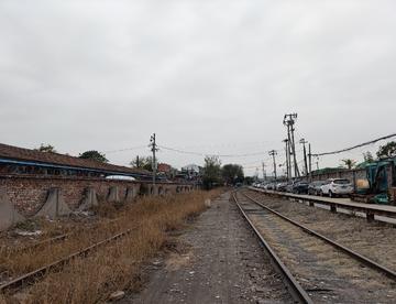 随拍城区的铁路遗迹