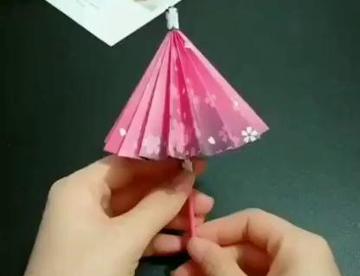 怎么做一把迷你版油纸伞。