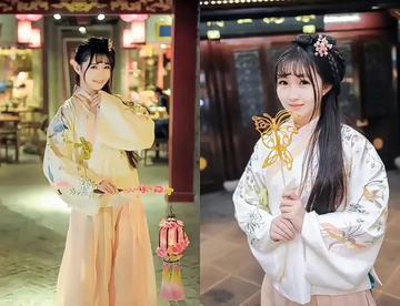 【茯苓】汉服发型教程 袄裙发型 简单款侧发髻