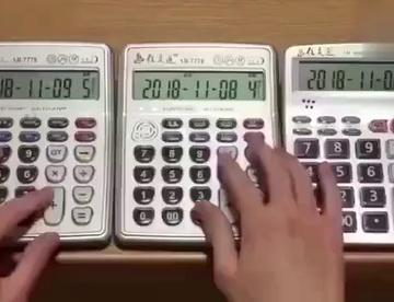 三台计算器演奏的《名侦探柯南》主题曲