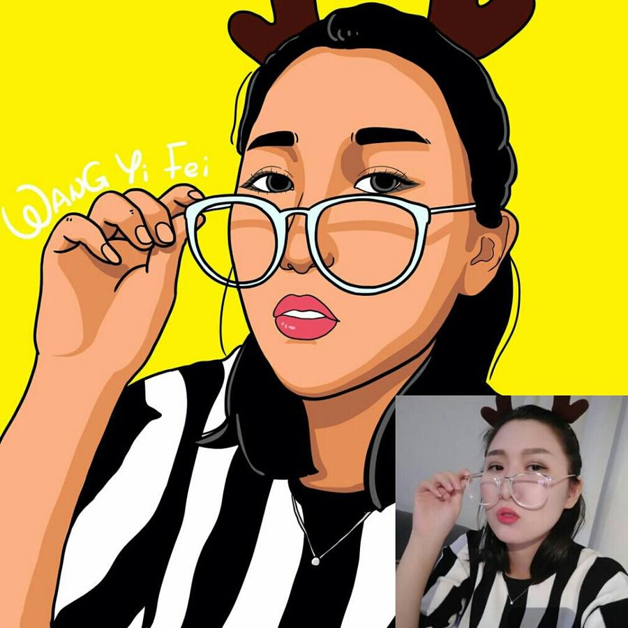 画卡通的莹莹